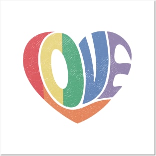 Rainbow Love Posters and Art